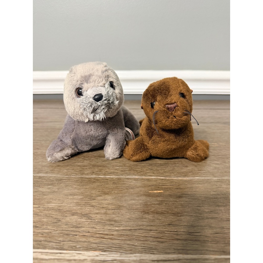 Aurora World Seal and Sea Lion Plush Lot of 2